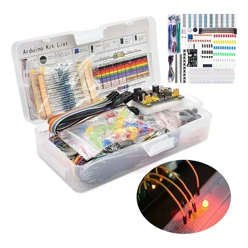 Kit De Componentes Electrónicos Placa Agujeros De 830 Puntos